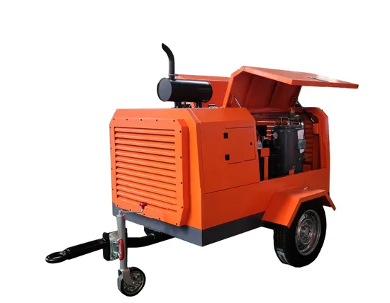 Diesel Screw 185 Cfm Portable Air Compressor for Jack Hammer