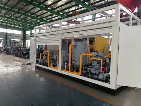 Low Pressure Import Air Compressor with Gas Liquid Separator for CNG Wellhead